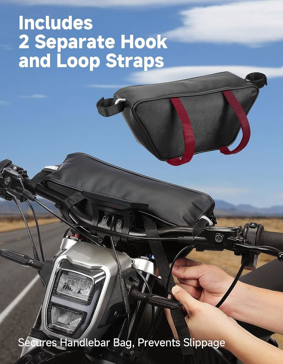 Waterproof Handlebar Bag for Electric Dirt Bike & Motorcycle