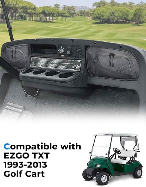 Golf Cart Dash Storage Bag for EZ-GO TXT 1993-2013 Dashboard - Kemimoto