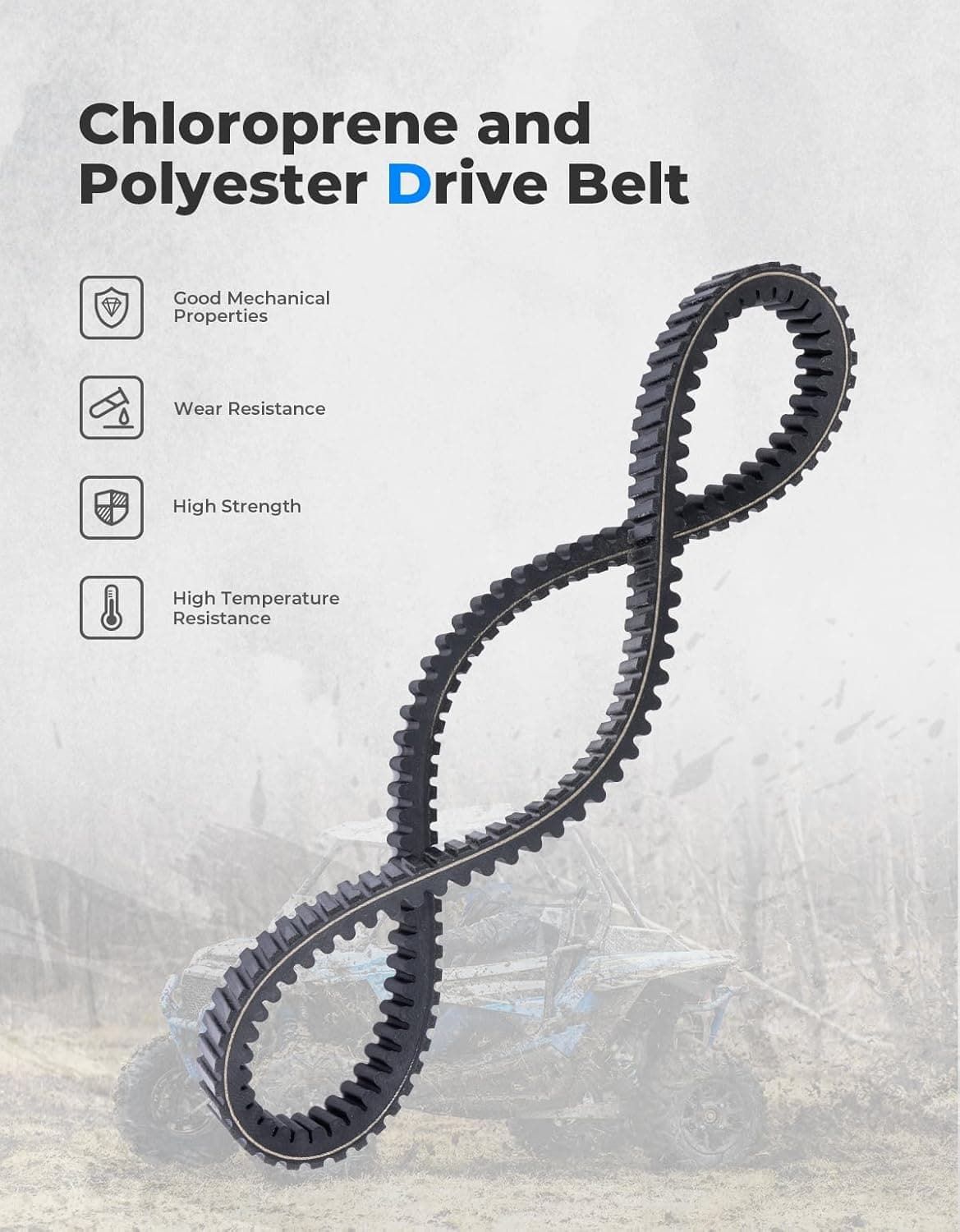 Upragded UTV Drive Belt for Polaris RZR XP 1000/General XP 1000 - Kemimoto