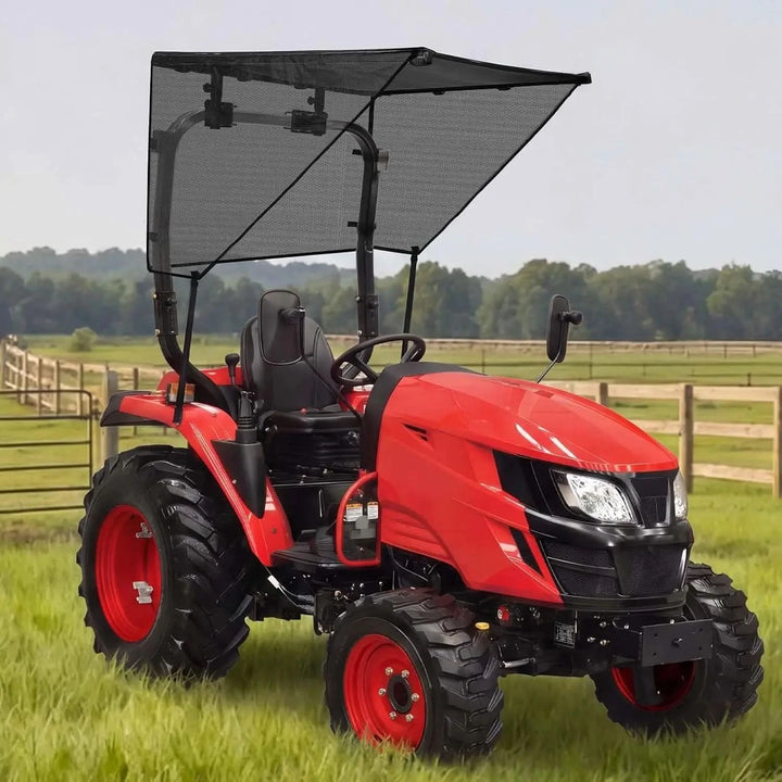 Tractor Sun Shade Canopy with 3-Side Shade for John Deere, Kubota, Cub Cadet