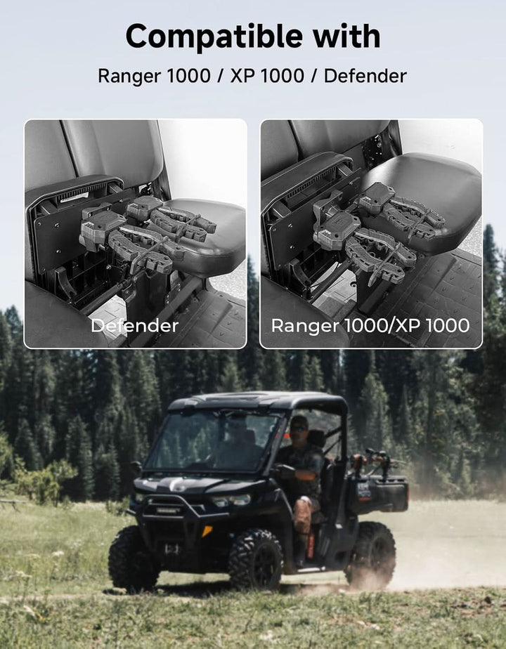 UTV Under Seat Hunting Tool Holder Gear For Defender|Ranger - Kemimoto
