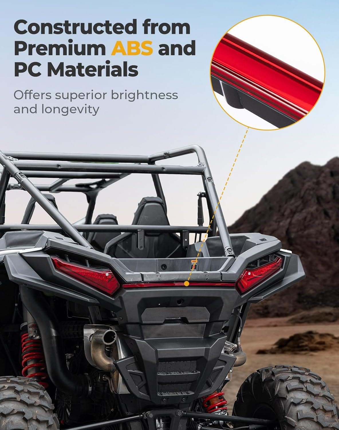 Tail Lights for Polaris RZR XP 1000/4 Ultimate/Sport/Premium Models 2024-2025 - Kemimoto