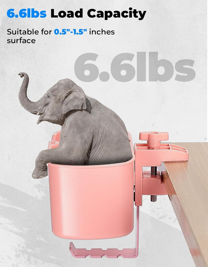 2 in 1 Desk Cup Holder for Most 18-32 oz Bottles - Kemimoto