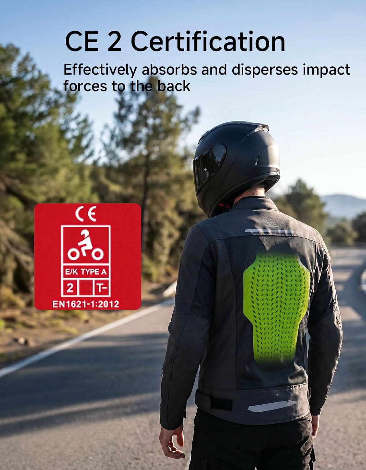 KEMIMOTO CE 2 Pads Fit for Motorcycle Jacket Rebound Material