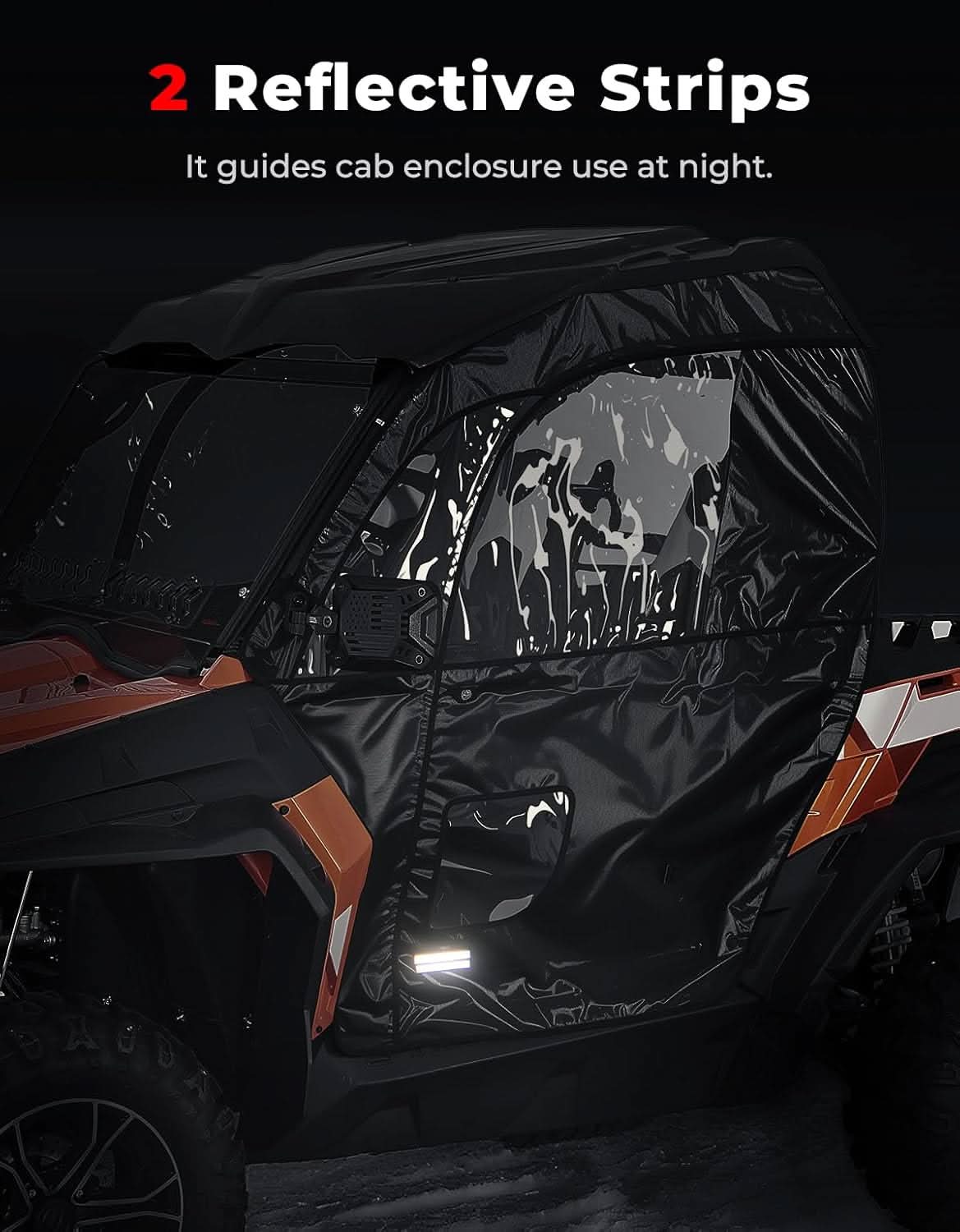 UTV Soft Upper Doors for CFMOTO ZForce 500/800EX/1000 - Kemimoto