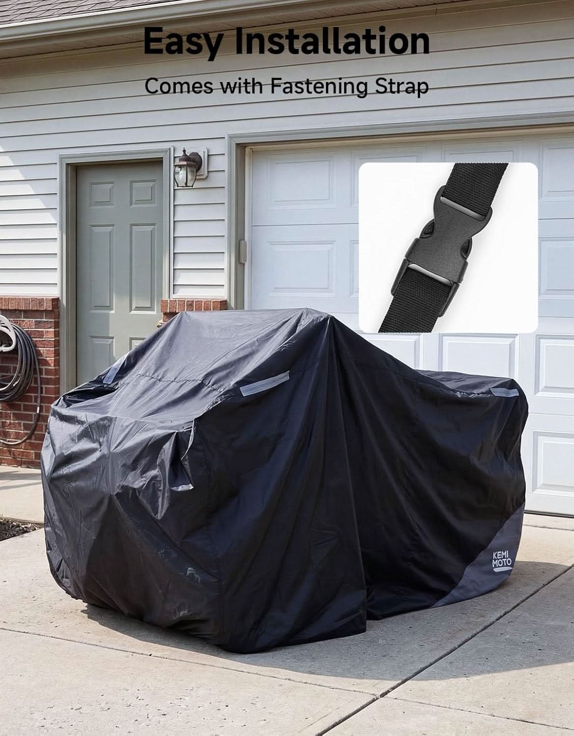 Universal ATV Cover for 4 Wheeler, Quad Cover for Polaris Sportsman, Fourtrax, Can-Am, Kawasaki, Arctic Cat, CFMOTO (82.7