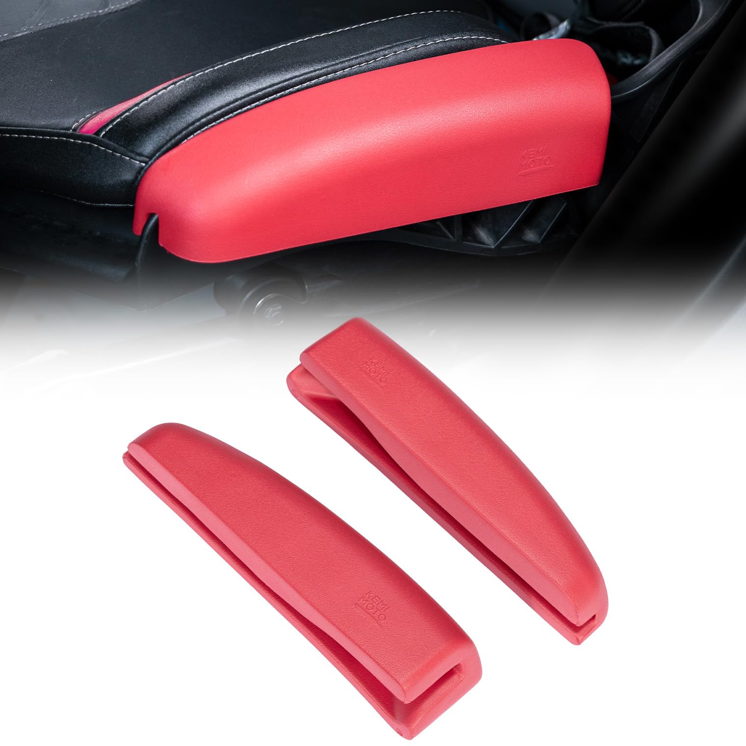 UTV Seat Side Cushions – Fits 2017–2025 Can-Am Maverick X3 MAX & Maverick R, PU Foam Thigh Suppor - Kemimoto