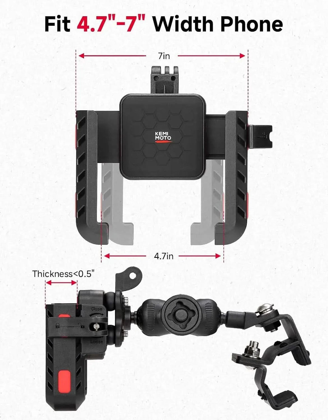UTV Phone Mount for Pro-Fit Cage, Ranger/General,UForce,Defender