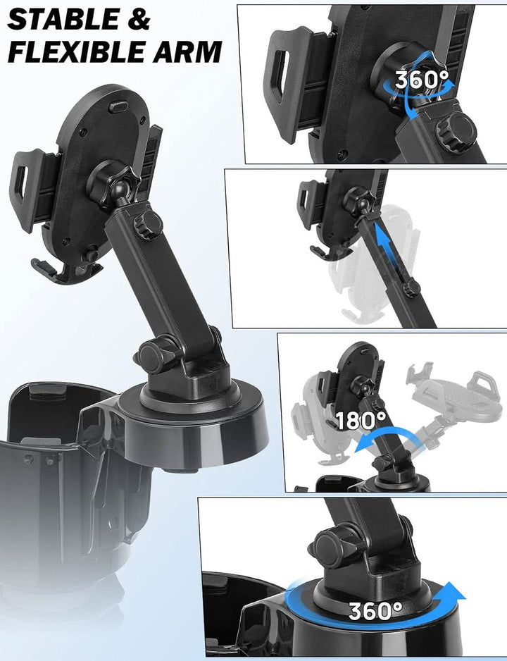 JOYTUTUS Cup Holder Phone Mount for Car - Kemimoto