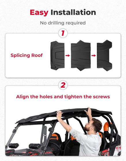 Hard Roof 4 Seater for Polaris RZR XP 4 1000/Turbo 2014-2023 - Kemimoto