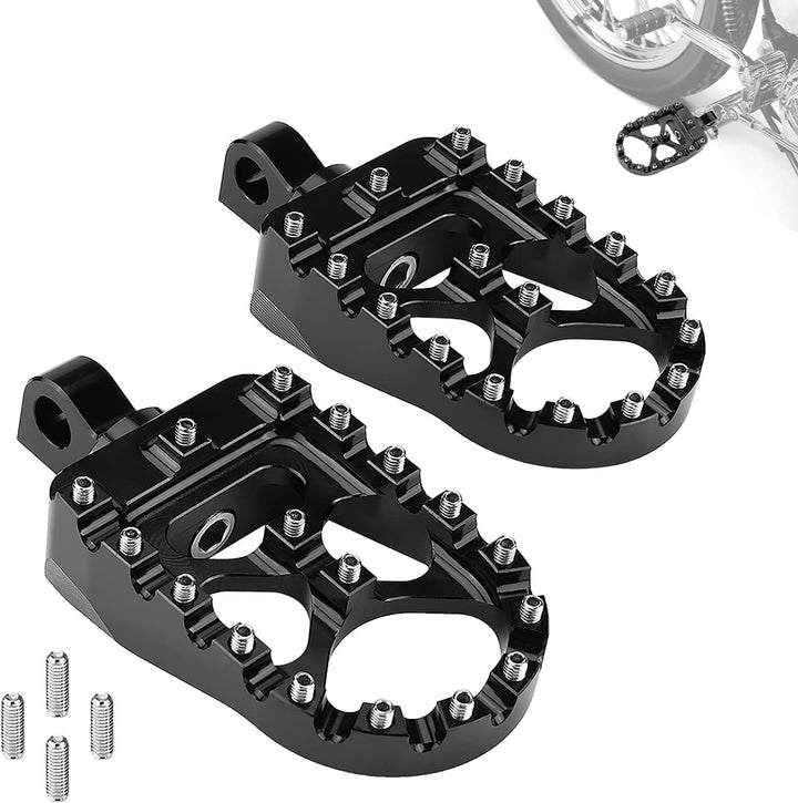 Footpegs for Dyna Sportster FLFB FLSTF Iron 883 Softail Street Glide - Kemimoto