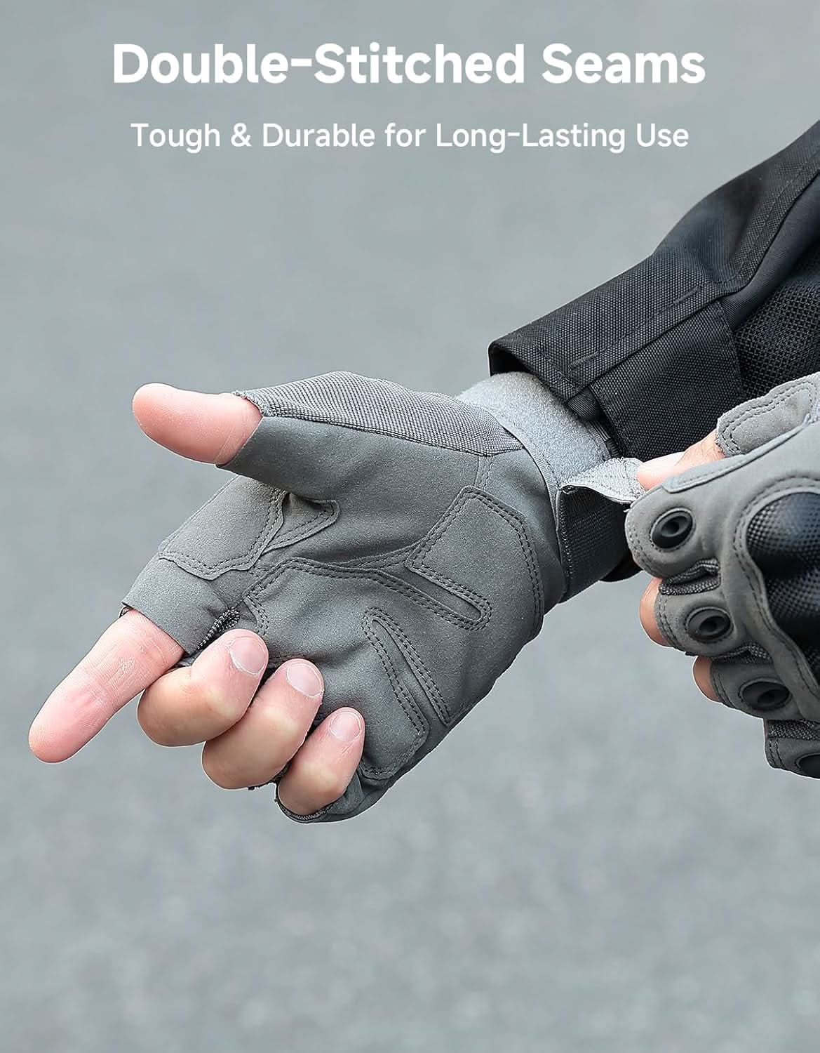 Motorcycle Fingerless Tactical Gloves for Men