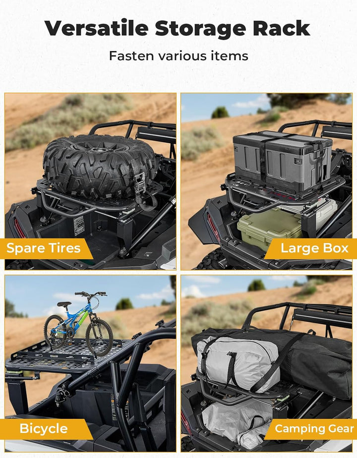 UTV Spare Tire Carrier for Polaris RZR XP 1000 / XP 4 1000 2024-2025 - Kemimoto