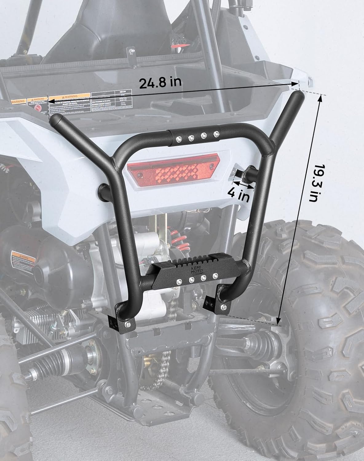 UTV Rear Bumper for Polaris RZR 200 2022-2025 - Kemimoto