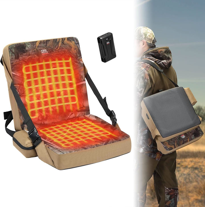 Hunting Seat Cushion Heated with 20000mAh Battery - Kemimoto