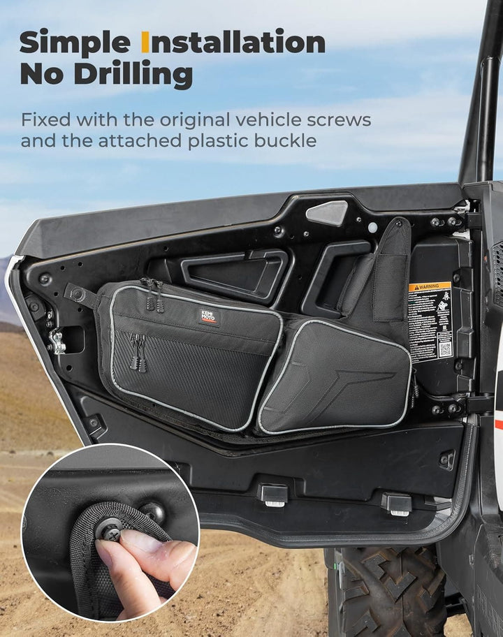 Front Door Bag for Polaris RZR XP 1000/4 1000 2024-2025 - Kemimoto