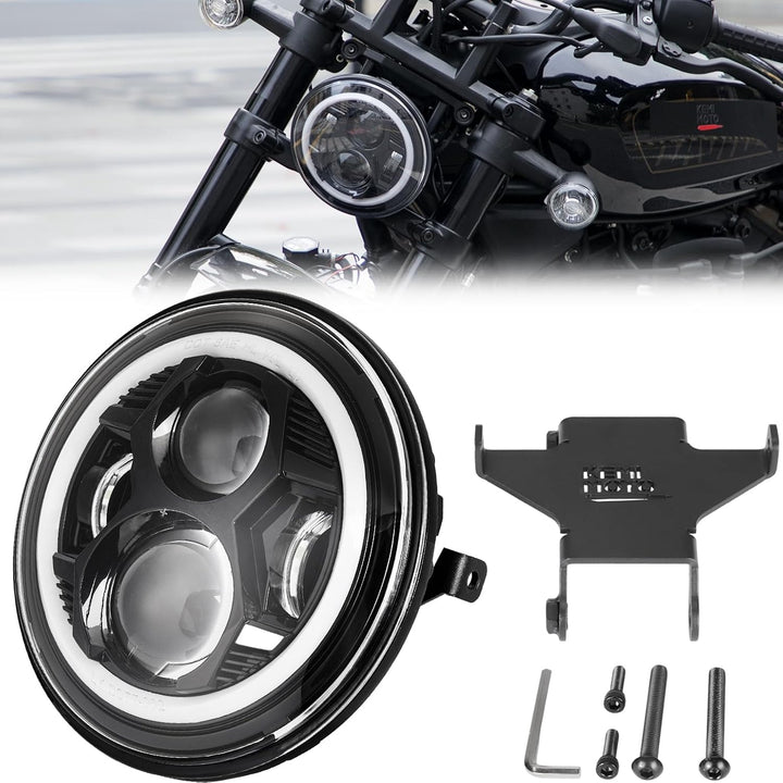 7'' Motorcycle Headlights w/ Mounting Bracket for Sportster S RH1250 - Kemimoto