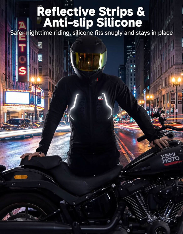 Motorcycle Mesh Armored Shirt with CE1 Certified Protective For Men - Kemimoto