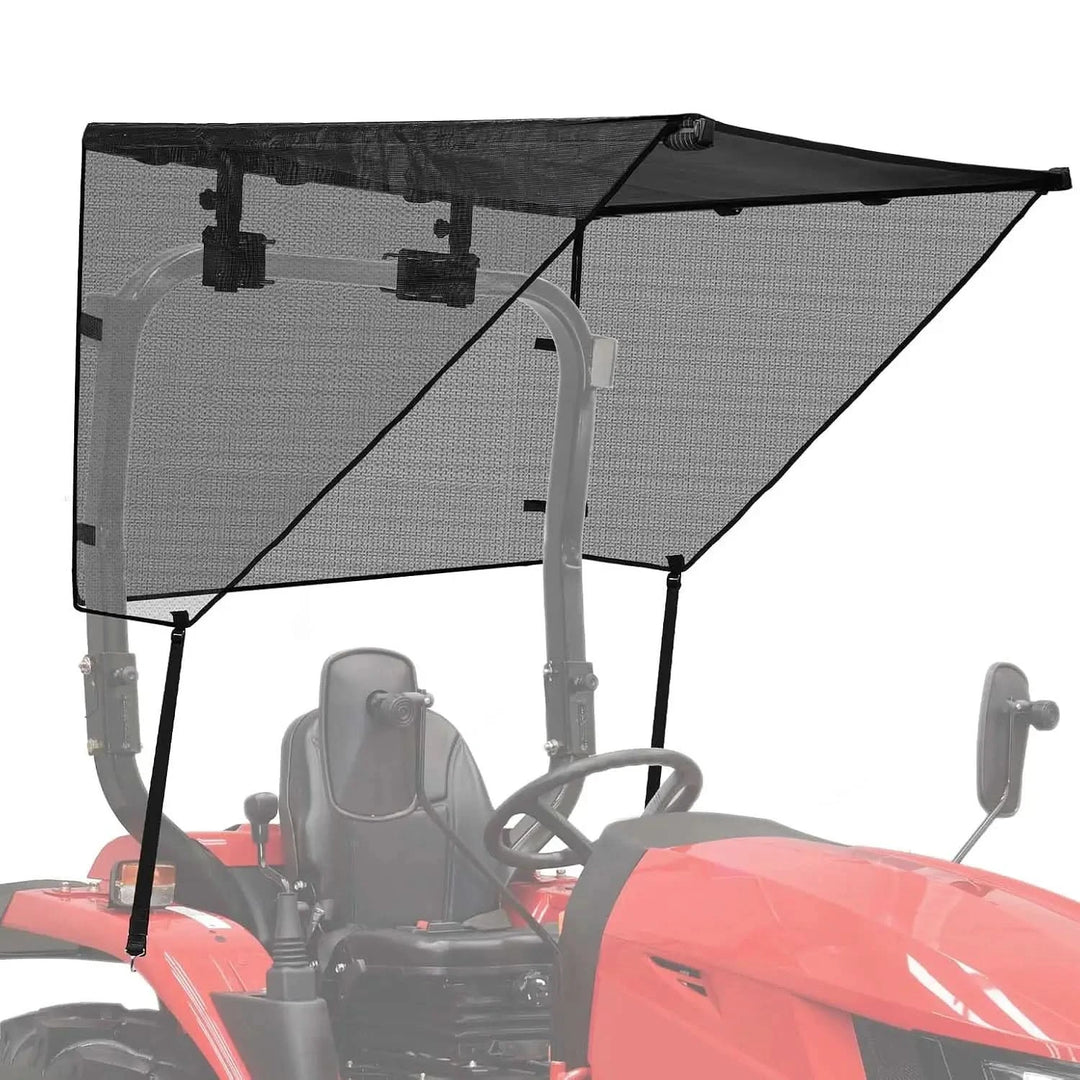 Tractor Sun Shade Canopy with 3-Side Shade for John Deere, Kubota, Cub Cadet