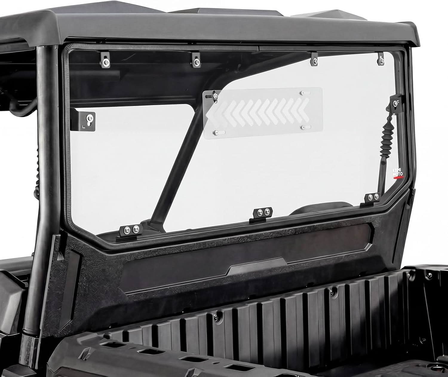 UTV Rear Windshield with VentsFor Kawasaki Ridge - Kemimoto