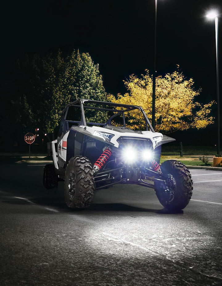 Aluminum Front Grill with Light for Polaris RZR XP 1000 / 4 2024-2025 - Kemimoto