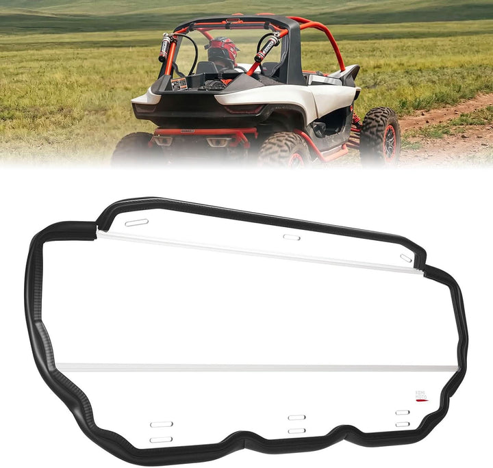 UTV Rear Windshield, Ultra-Clear Shatter-Resistant for Segway Villain 2024+