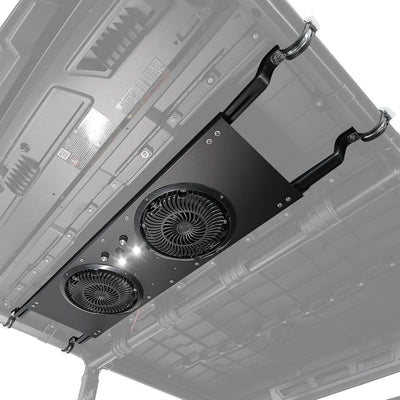 Ventilador de techo para UTV con luces para Polaris Defender UForce, ancho de techo de 57-41 pulgadas (Nuevo)