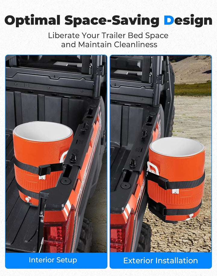 Steel Water Cooler Rack for Ranger General UTVs - Kemimoto