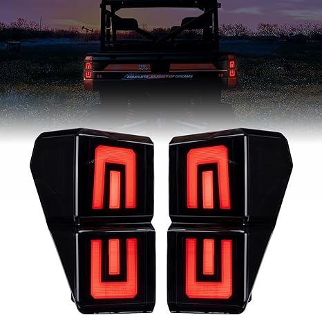 Upgraded Tail Lights for Polaris Ranger 1000 XP/Crew 2018-2024 - Kemimoto