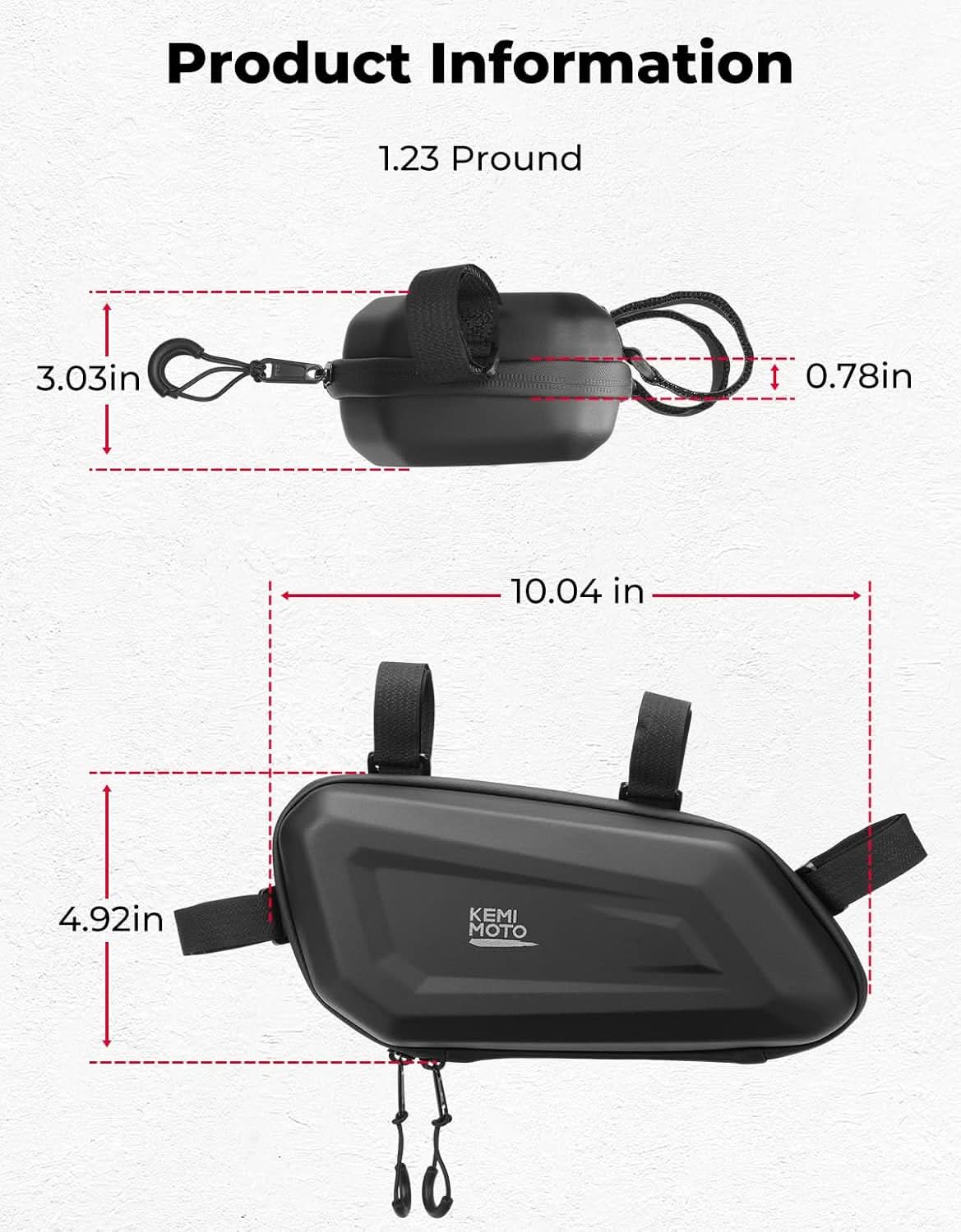 EVA Hard Shell Tool Side Bag for Motorcycle – Kemimoto