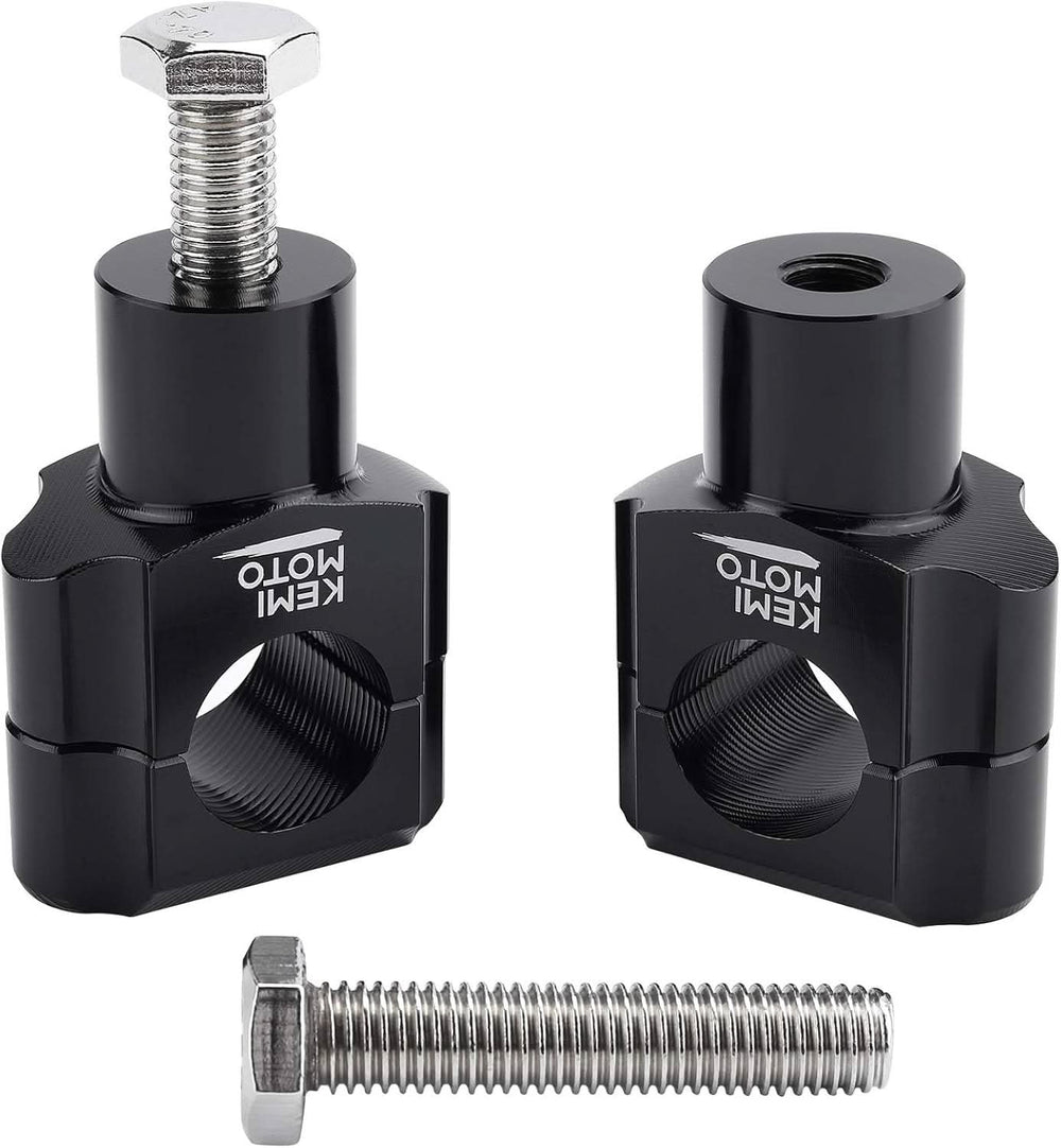 1 Inch Aluminum Handlebar Risers, Universal fit for Motorcycle/ATV Dirt Bike - Kemimoto