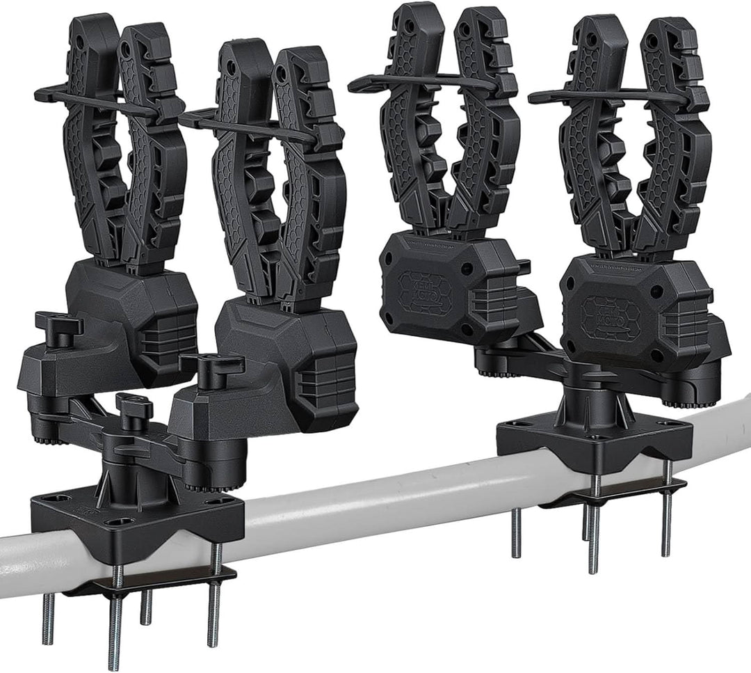atv fishing accessories 2-Pack Hunting Tool Holder Gear Mount for UTV/ATV, Double Bow Rack