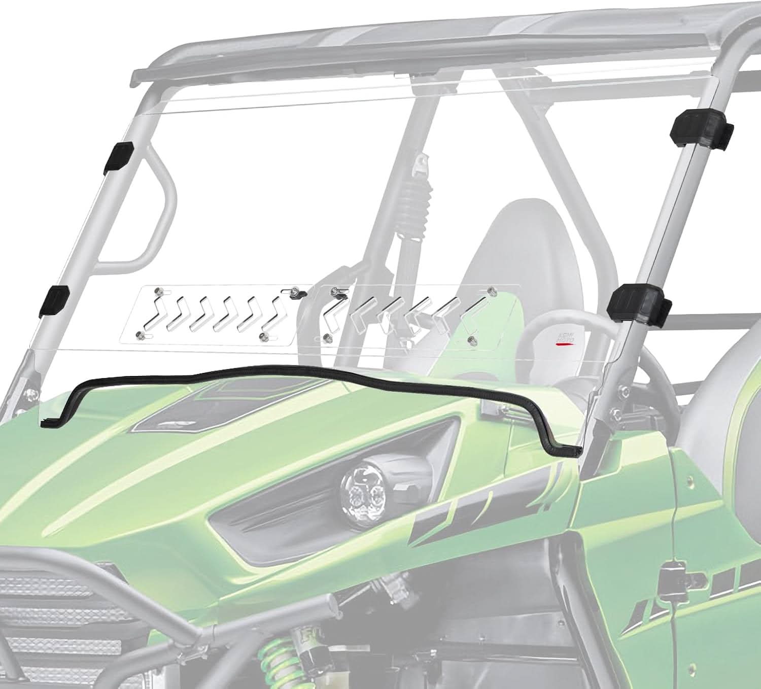 UTV Vented Front Windshield For Kawasaki Teryx 2012-2015