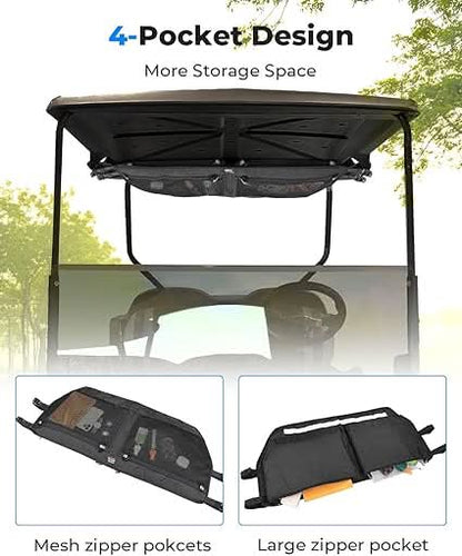 Golf Cart Overhead Storage Bag for 2-Passenger EZGO TXT 1993-2013 - Kemimoto