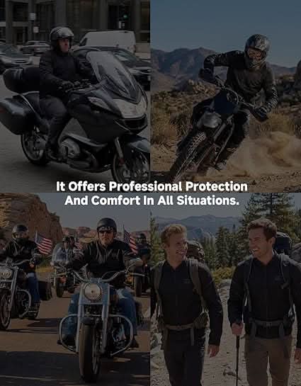 Men’s Mesh Jacket with CE Armor For Motorcycle Riding - Kemimoto