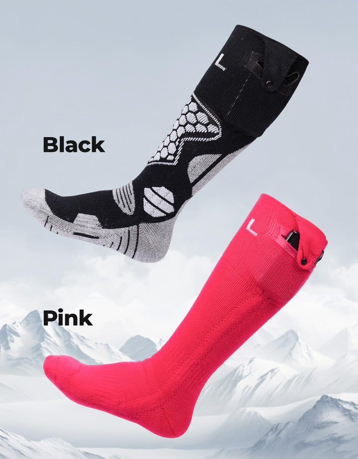 Men’s Heated Wool Socks APP Control Toe Warmers with 5000mAh Battery