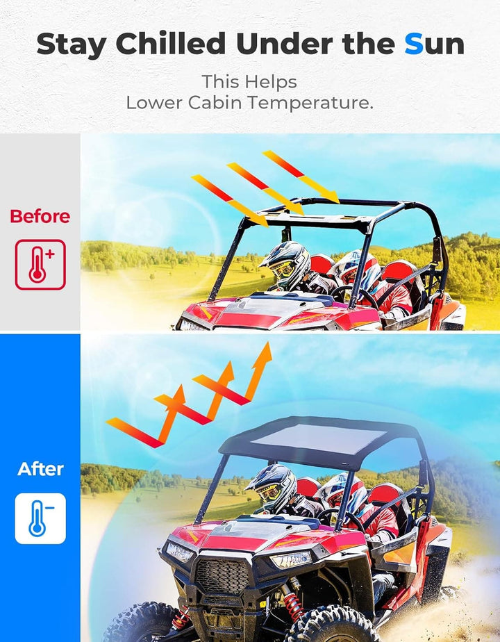 Soft Canvas Roof Top for Polaris RZR XP 1000 / Turbo / 900 2014-2023 - Kemimoto