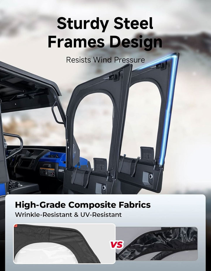 UTV Framed Upper Door Kits For Kawasaki Mule Pro