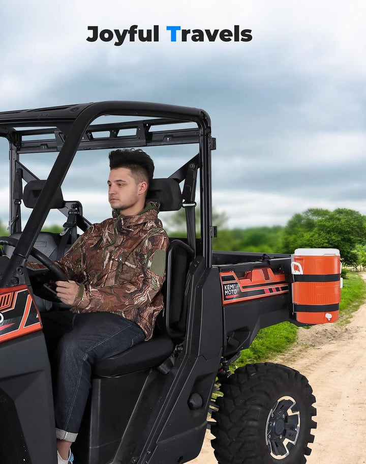 Steel Water Cooler Rack for Ranger General UTVs - Kemimoto