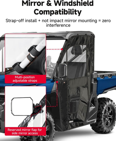 Soft Cab Enclosure Doors For CFMOTO UFORCE 1000