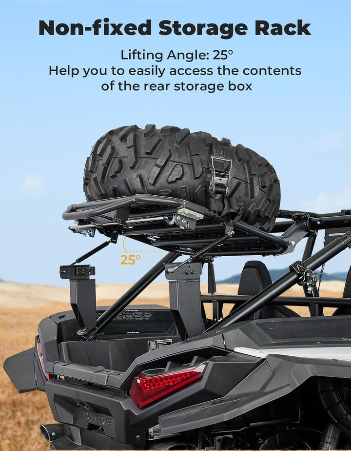 UTV Spare Tire Carrier for Polaris RZR XP 1000 / XP 4 1000 2024-2025 - Kemimoto