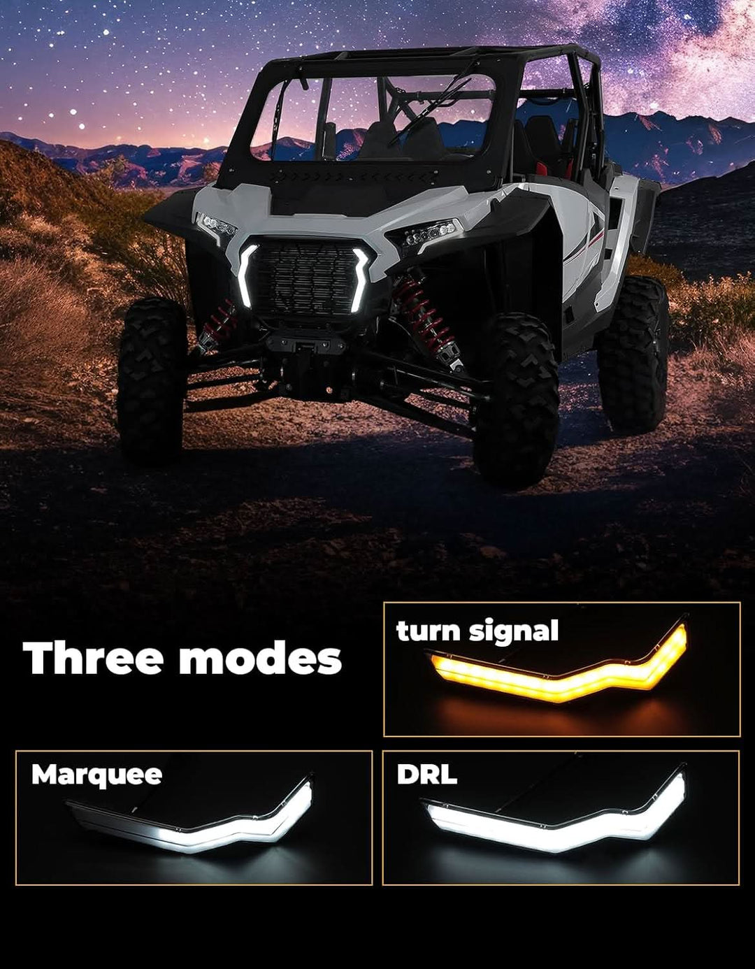Running lights Accent Lights for 2024+ Polaris RZR XP 1000/4 1000 - Kemimoto