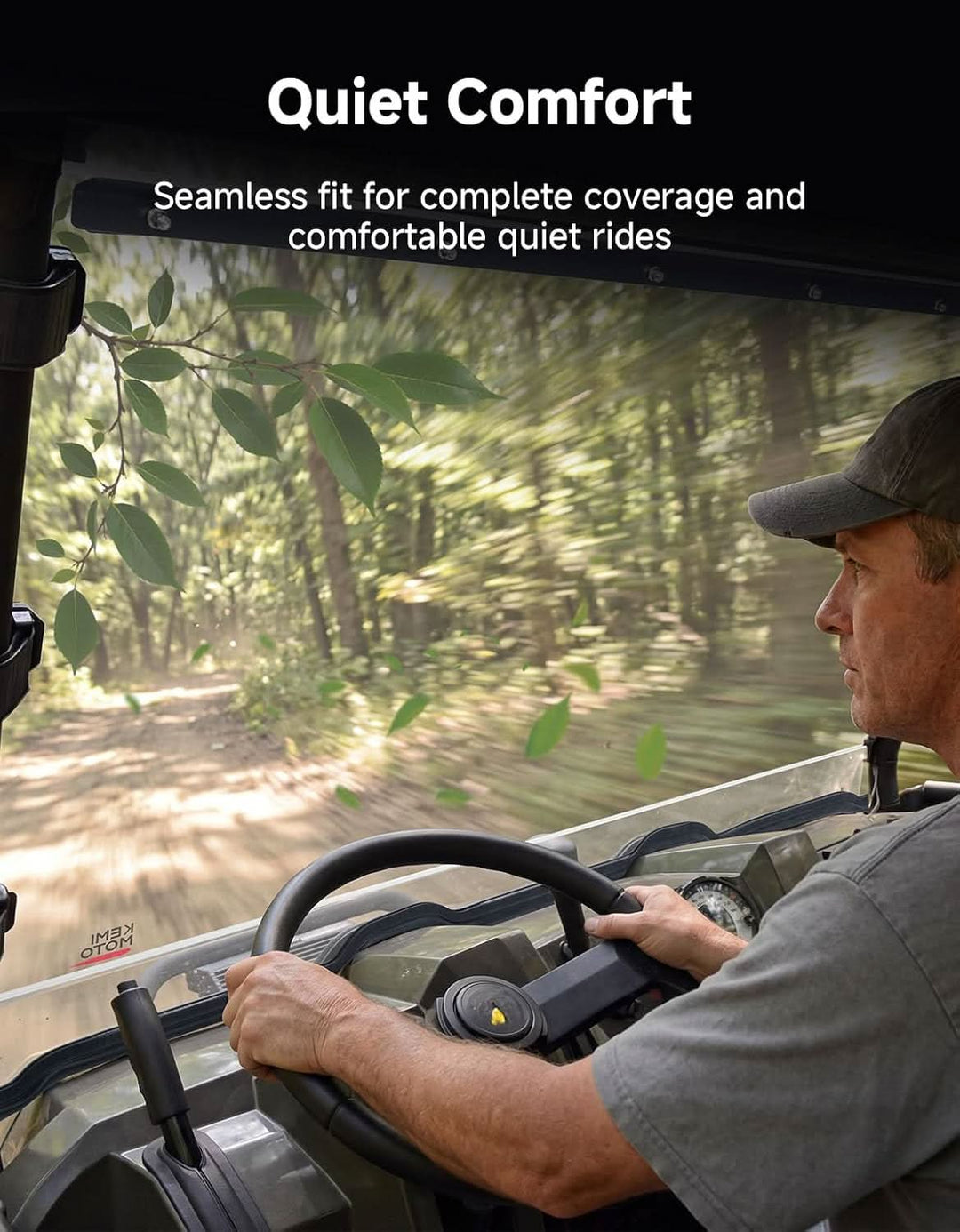 UV-Resistant Front Windshield for Polaris Ranger 800 XP & 570 Full-Size (Not Fit Midsize)