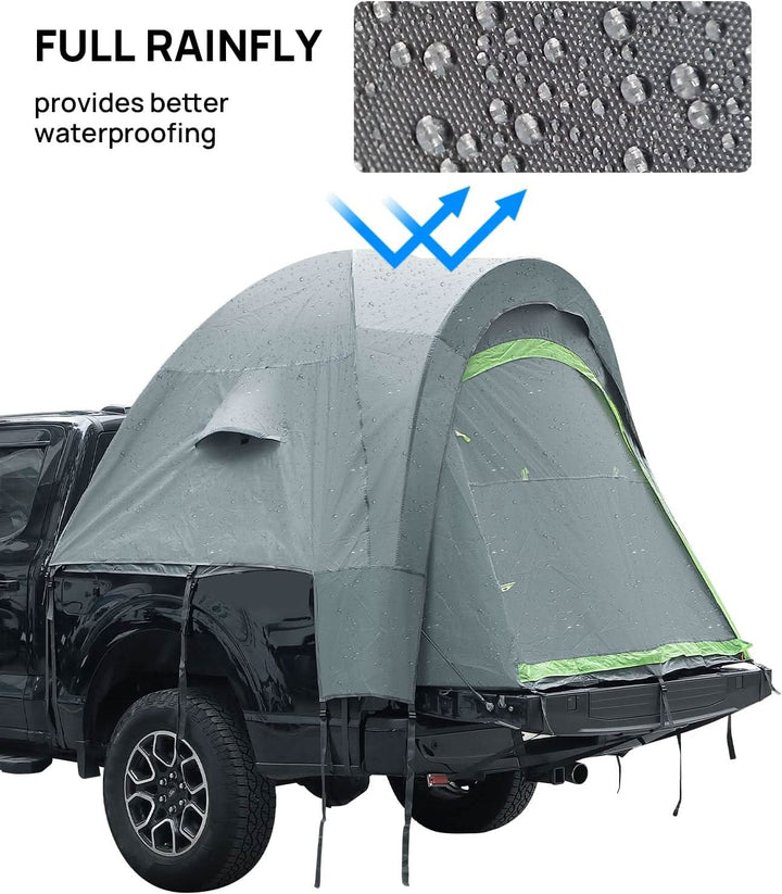JOYTUTUS Pickup Truck Tent 2.0, 5.5-6 ft, Fiberglass rod - Kemimoto