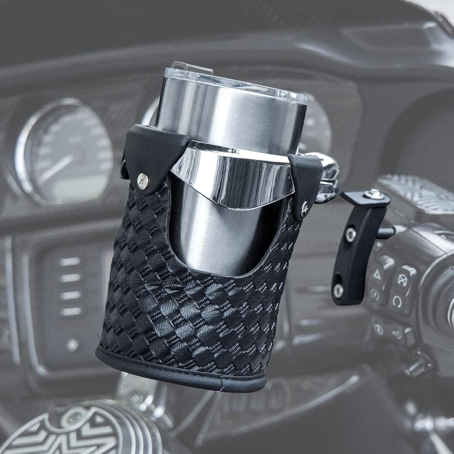 Motorcycle Cup Holder with Perch Mount - Kemimoto