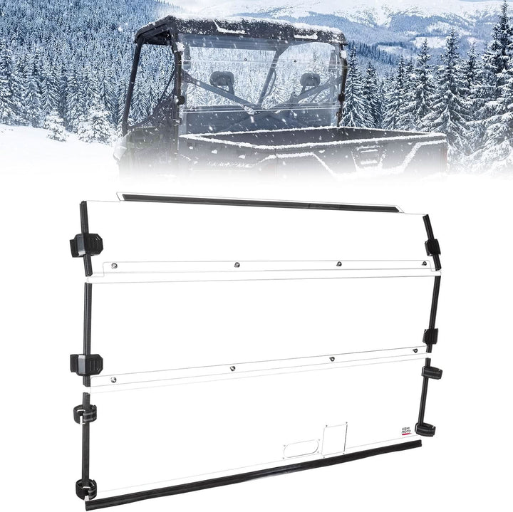 Rear Windshield, Hard-Coated Scratch-Resistant for Polaris Ranger 570 Full Size / 800 / 800 XP / Crew 2012-2025