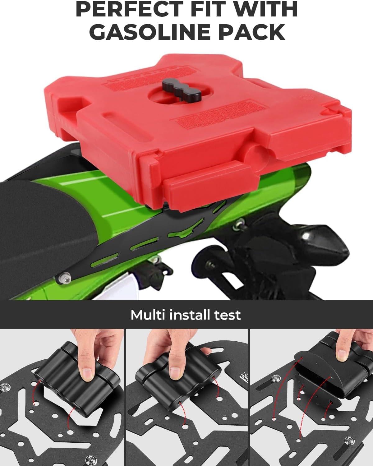 Rear Rack for KLX250S, KLX300 2009-2024, KLX300SM 2022 2023 - Kemimoto