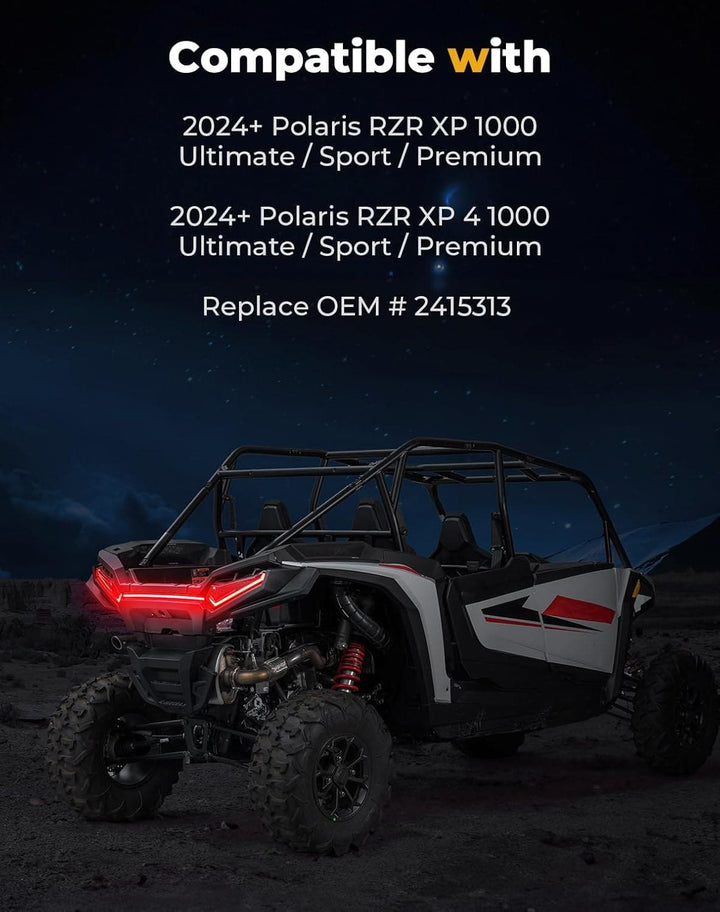 Tail Lights for Polaris RZR XP 1000/4 Ultimate/Sport/Premium Models 2024-2025 - Kemimoto
