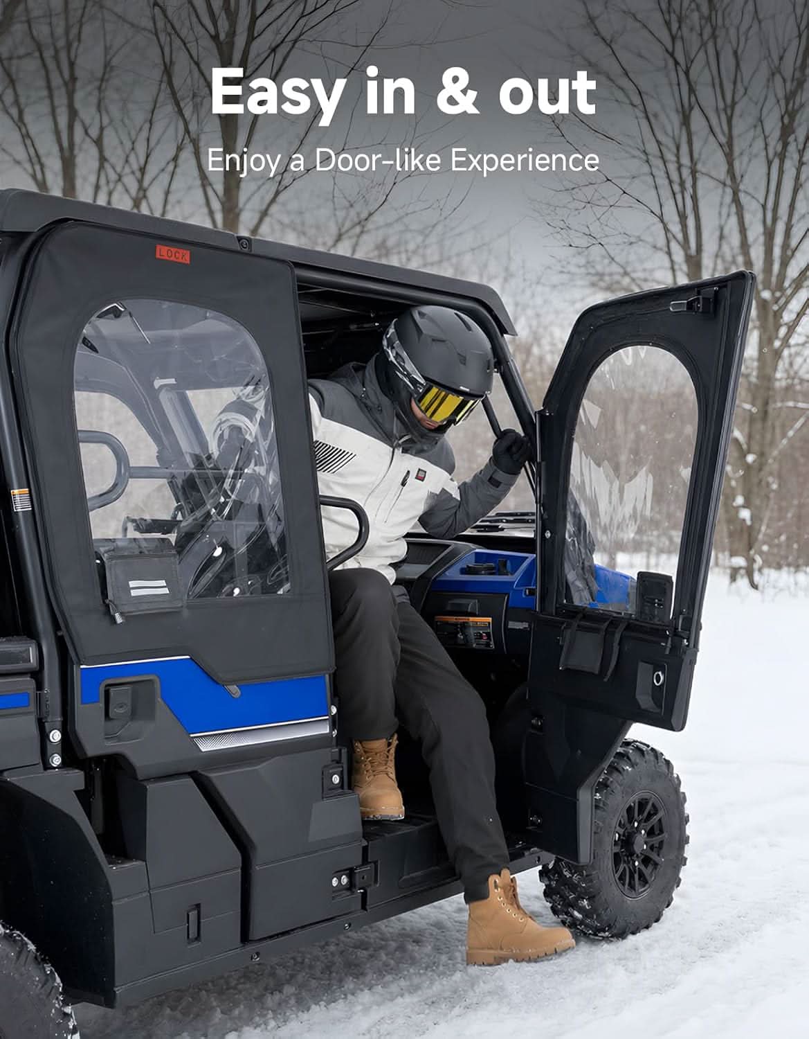 UTV Framed Upper Door Kits For Kawasaki Mule Pro