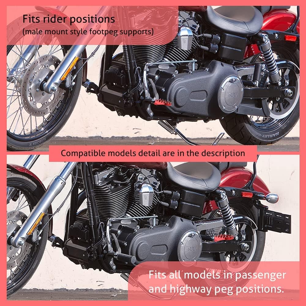 Motorcycle Foot pegs for Dyna, Sportster, Iron - Kemimoto